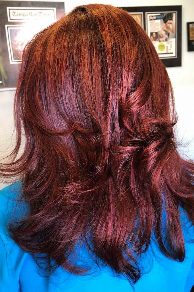 Dark Red #trendyhair #wintercolorshair #wintercolors