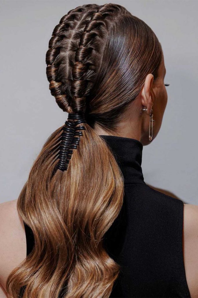 Sleek Braided Ponytail