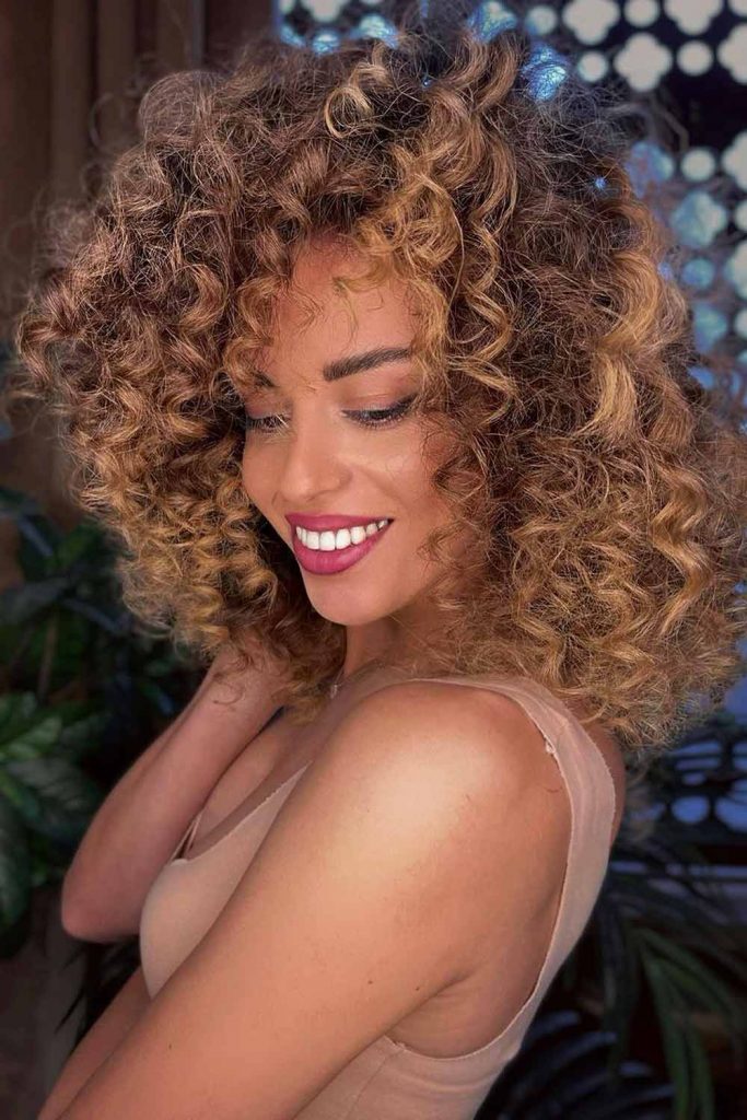 Candied Caramel Curls #caramelhaircolor #caramelhair #caramelcolor