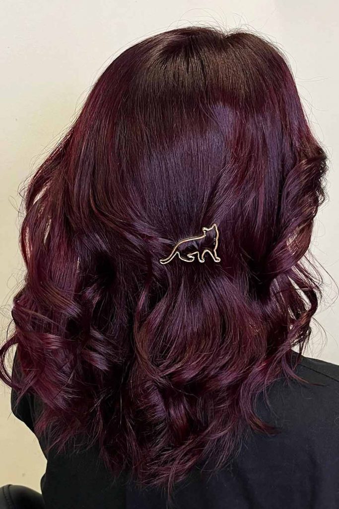 Deep Burgundy Hair #burgundyhaircolor #burgundyhair