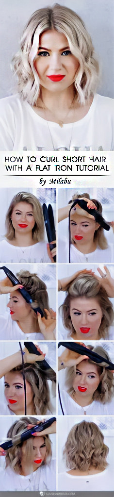 How To Curl Hair With A Flat Iron