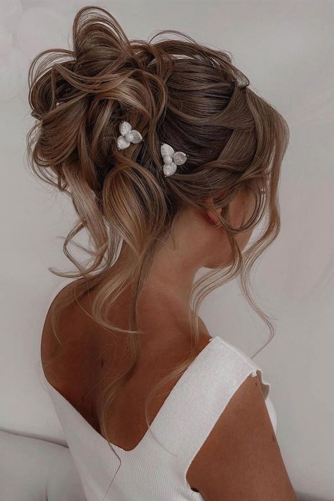 Updo With Loose Curls