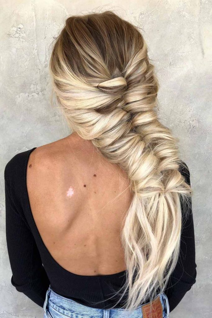 Fish Tail Winter Hairstyle