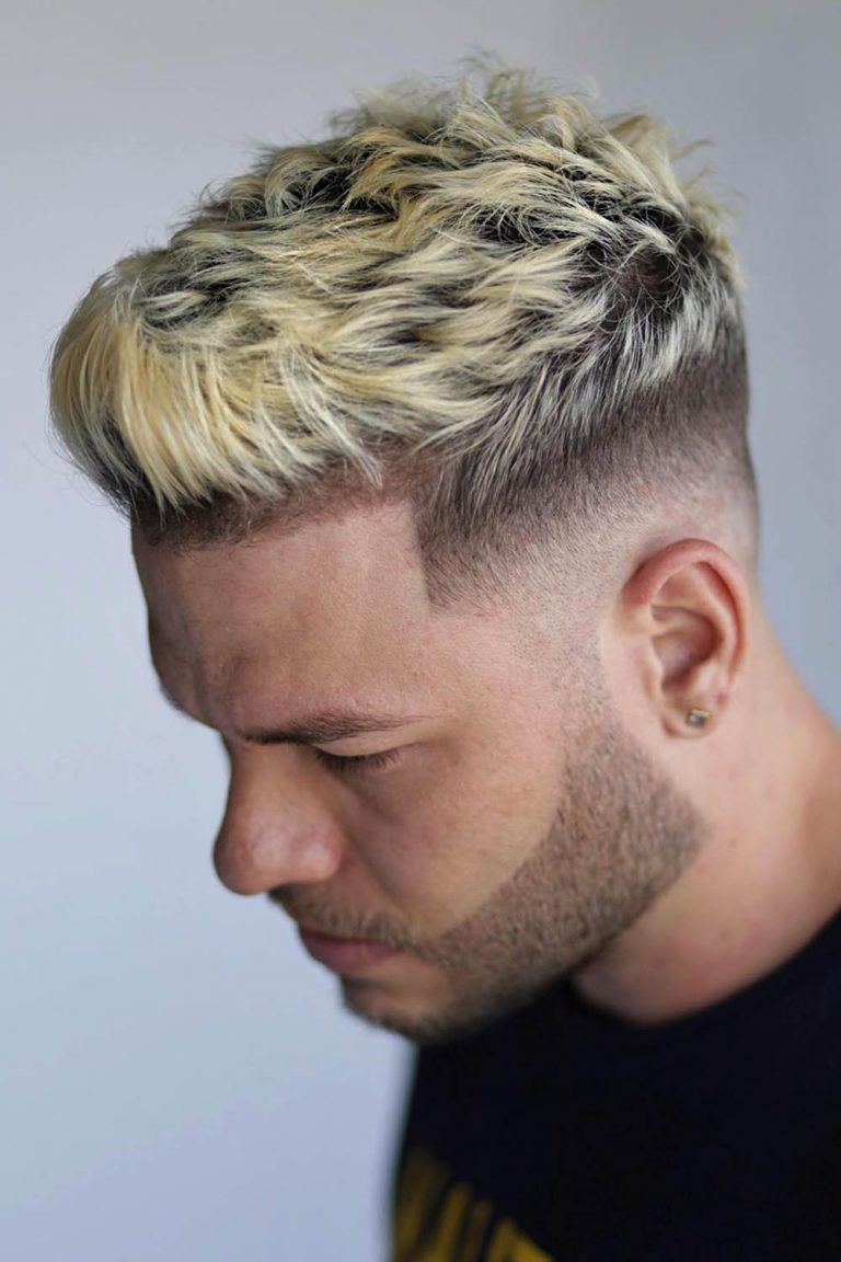 The Underrated Flair Of Frosted Tips In Male Fashion Frosted Tips Hair Men Spiky Fade 768x1152