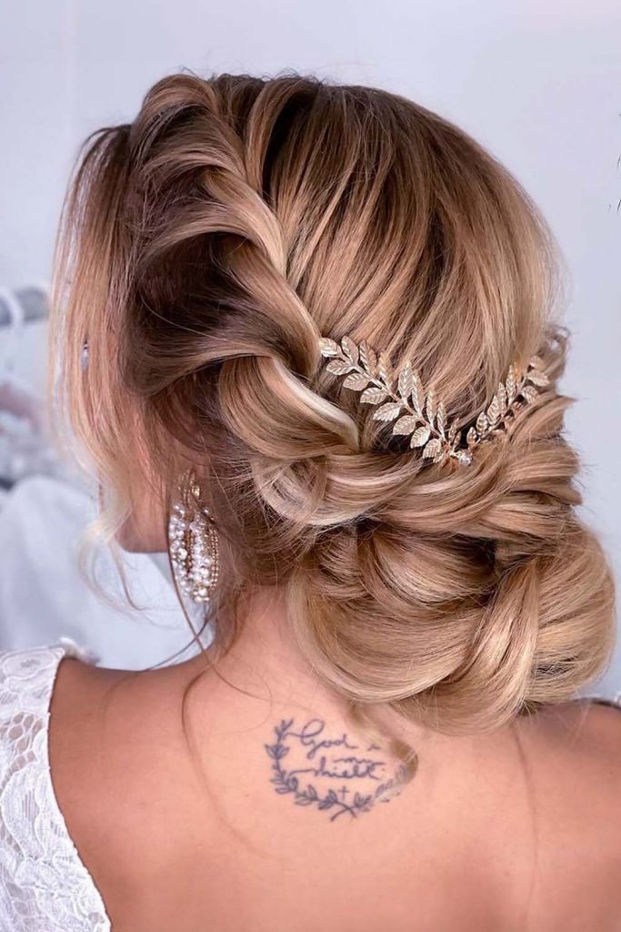 Twisted Updo Wedding Hairstyle 