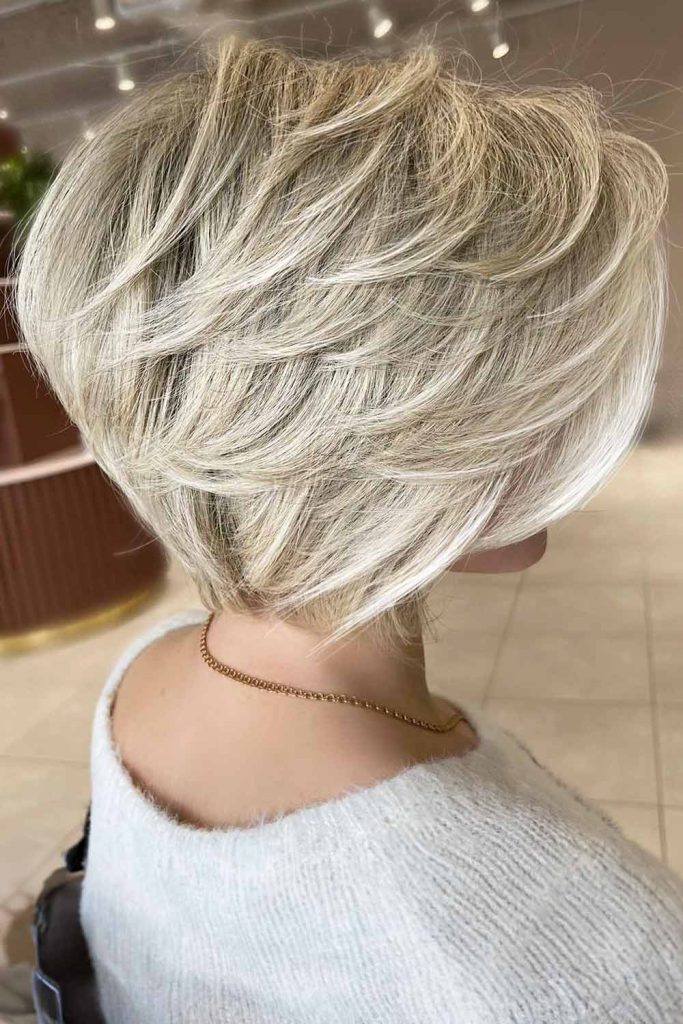 Multi-Layered Short Hairstyles For Women Over 40 