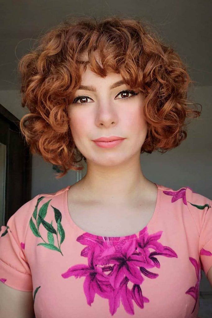Red Curly Hairstyle 