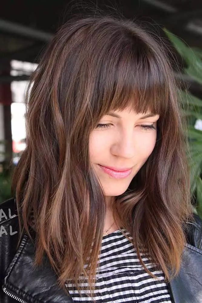 A-line Blunt Lob Hairstyles With Bangs