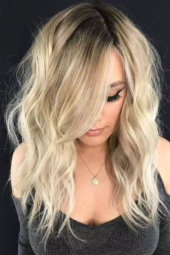 Wavy Long Side Hairstyles With Bangs 