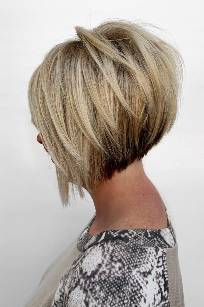 Cropped Cut Bob With Side-Swept Bangs