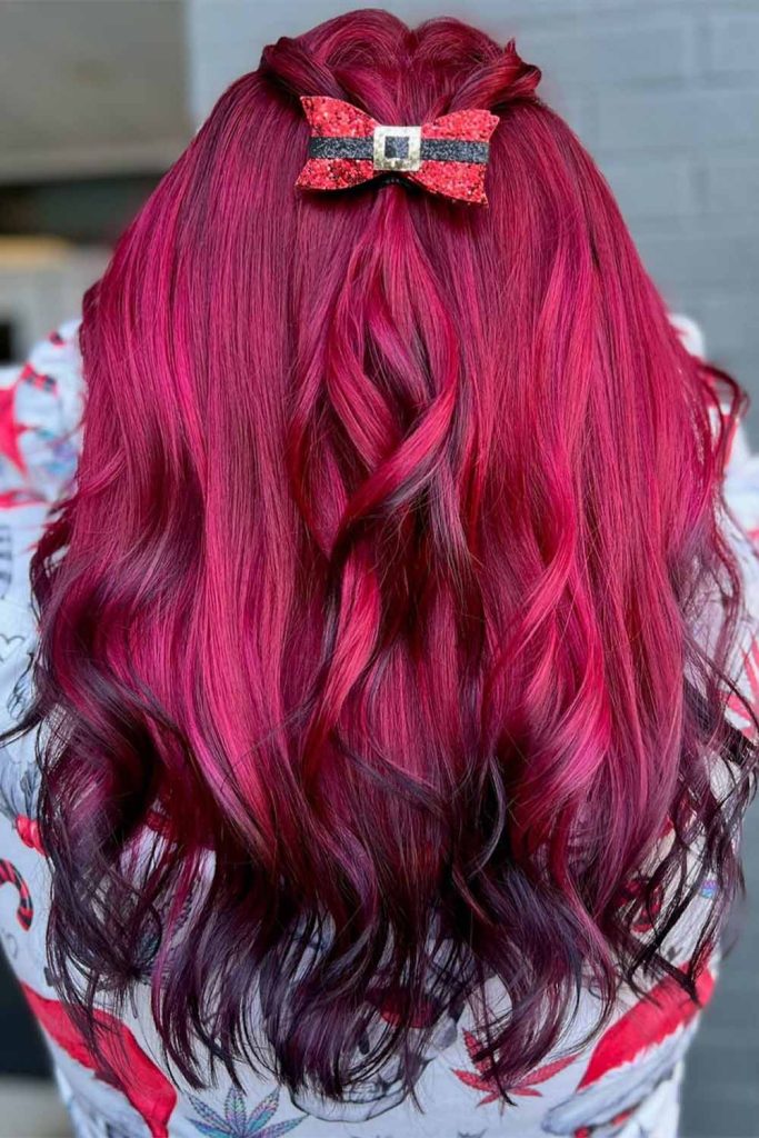 Raspberry Wine Hair Color