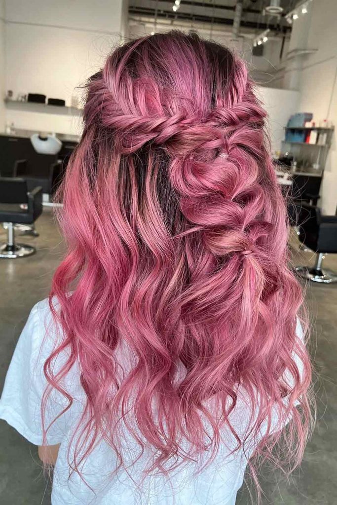 Hot Pink Ombre #blondeombrehair #blondeombre #ombrehaircolor